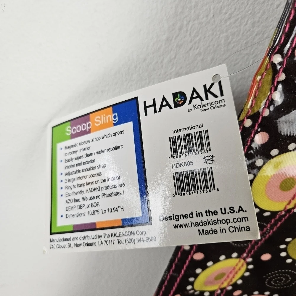 Hadaki Crossbody Vinyl bag NWT